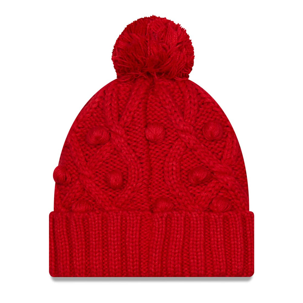 Tampa Bay Buccaneers New Era Women's Toasty Cuffed Knit Hat with Pom Red