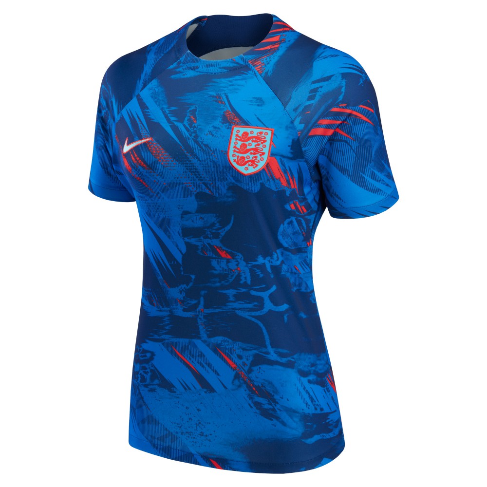 England National Team Women's 2022 Pre-Match Top Blue