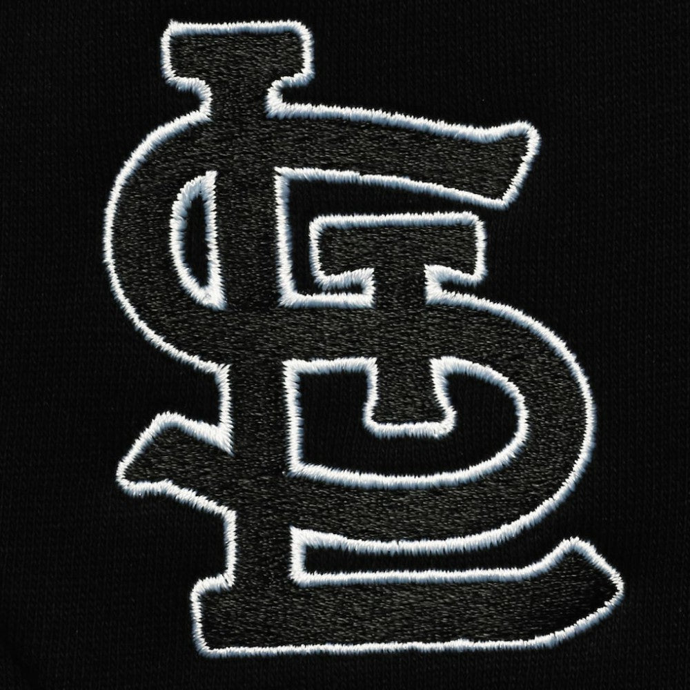 St. Louis Cardinals Levelwear Recruit Short Sleeve Full-Zip Hoodie Jacket - Black Jackets
