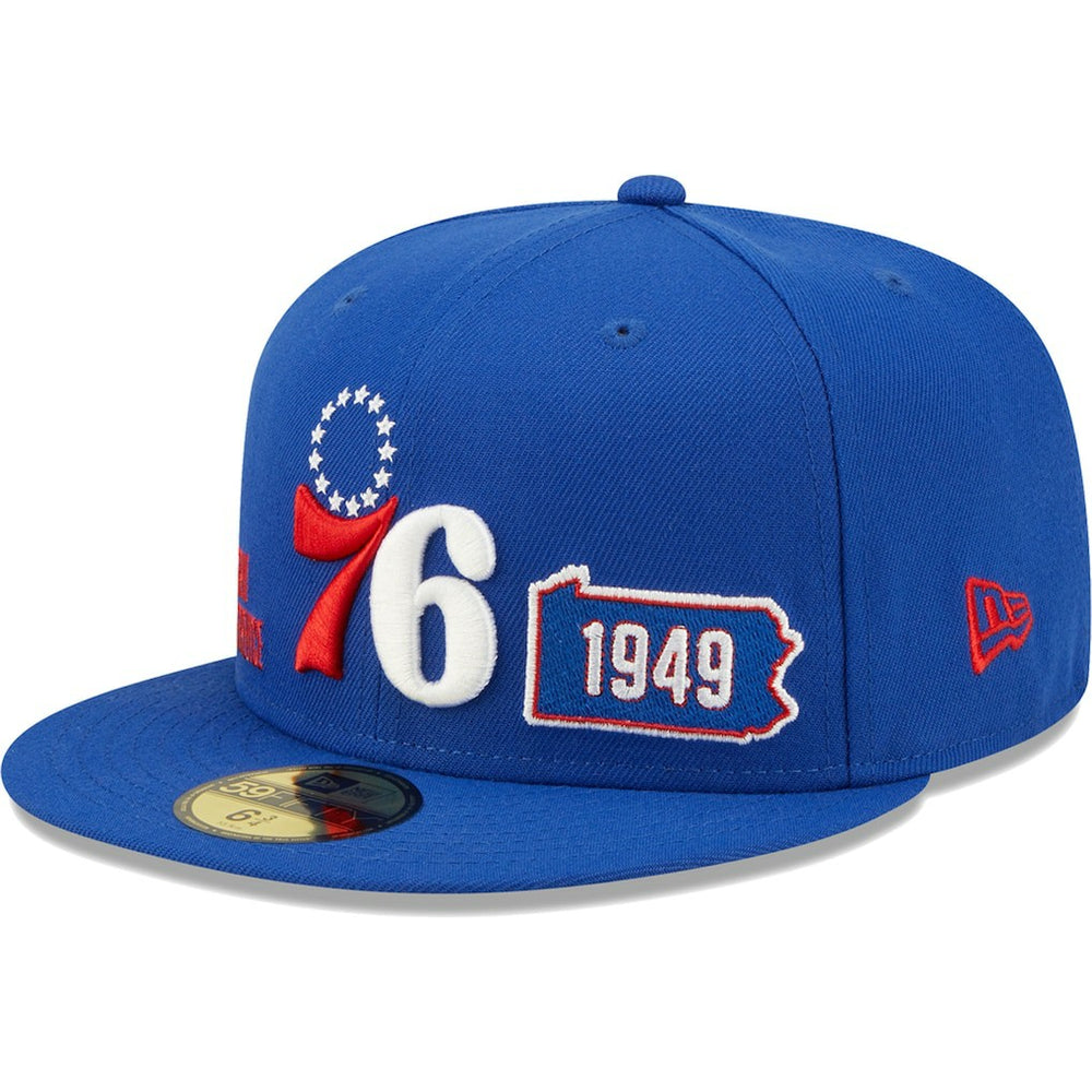 Philadelphia 76ers Fall 22 Identity 59FIFTY Fitted Hat Royal