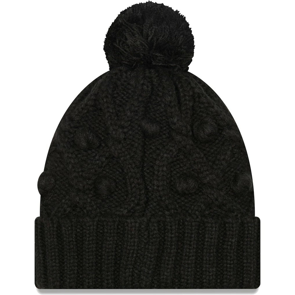 Pittsburgh Steelers New Era Girls Youth Toasty Cuffed Knit Hat with Pom Black