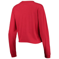 St. Louis Cardinals New Era Women's Baby Jersey Cropped Long Sleeve T-Shirt - Red Jerseys