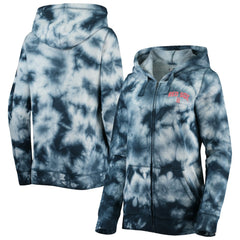 Boston Red Sox New Era Women's Tie-Dye Full-Zip Hoodie - Navy Hoodies