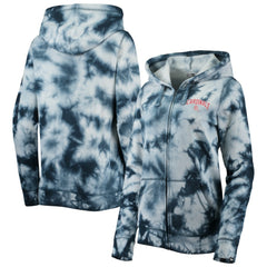 St. Louis Cardinals New Era Women's Tie-Dye Full-Zip Hoodie - Navy Hoodies