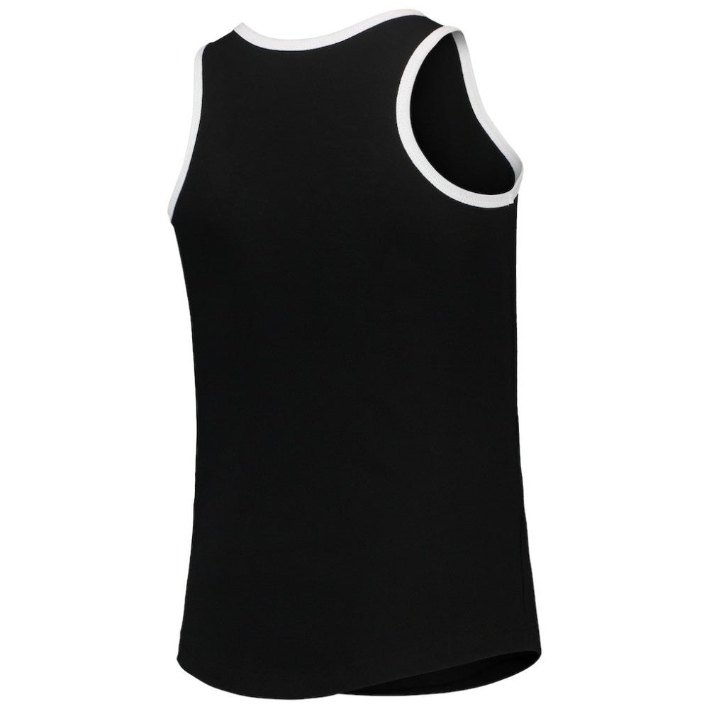 Chicago White Sox New Era Girls Youth Henley Tank Top - Black Tanks