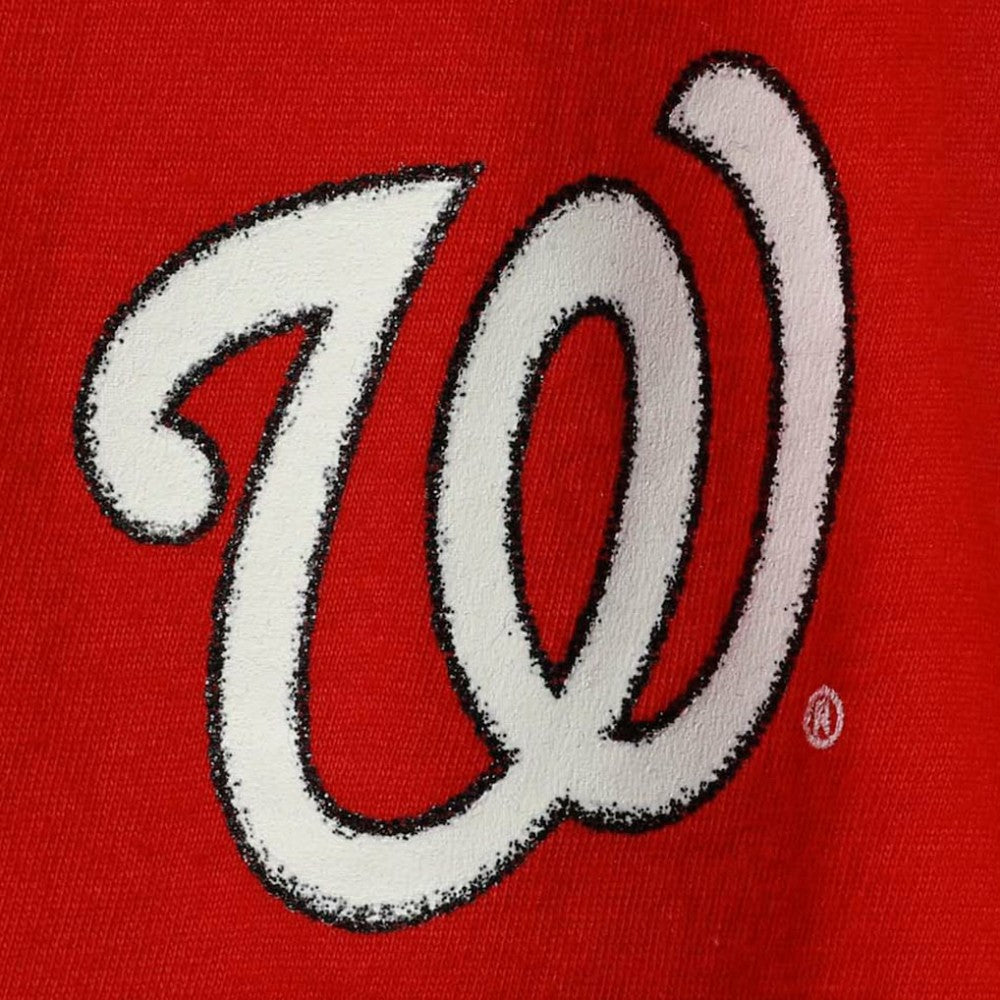 Washington Nationals New Era Girls Youth Henley Tank Top - Red Tanks