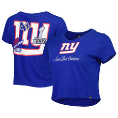 New York Giants New Era Women's Historic Champs T-Shirt Royal