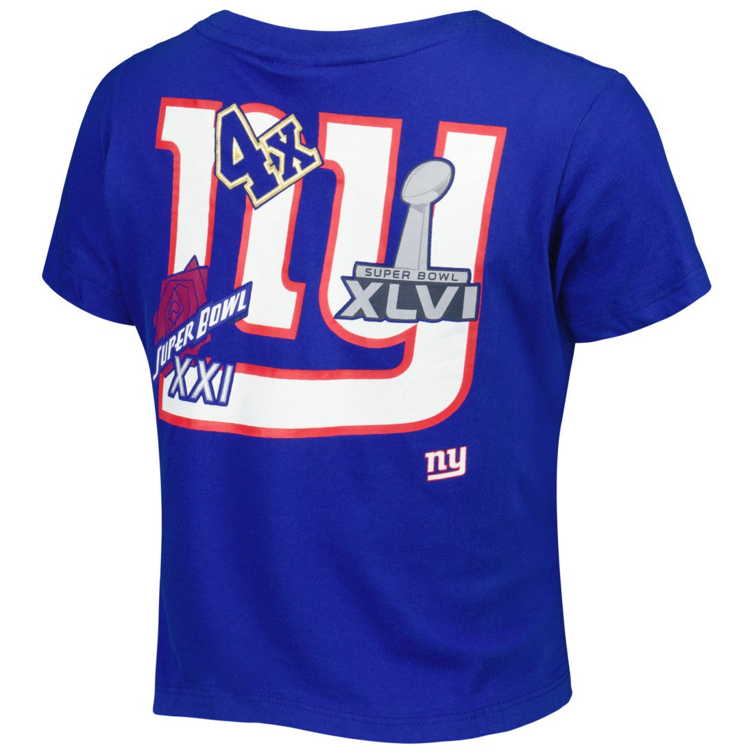New York Giants New Era Women's Historic Champs T-Shirt Royal