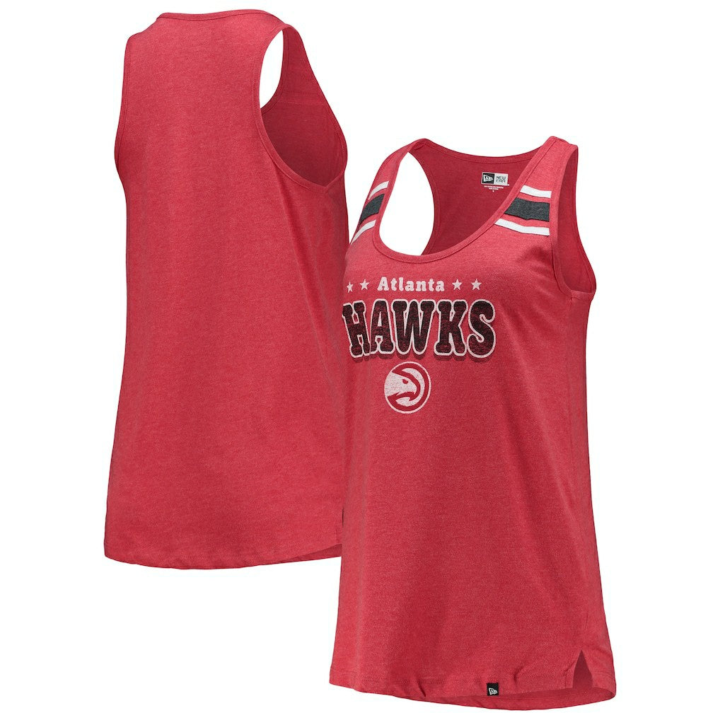 Atlanta Hawks Women's Scoop-Neck Racerback Tank Top Red
