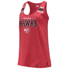 Atlanta Hawks Women's Scoop-Neck Racerback Tank Top Red
