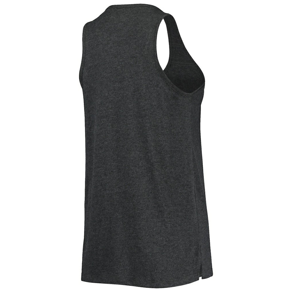Brooklyn Nets Women's Scoop-Neck Racerback Tank Top Heathered Black