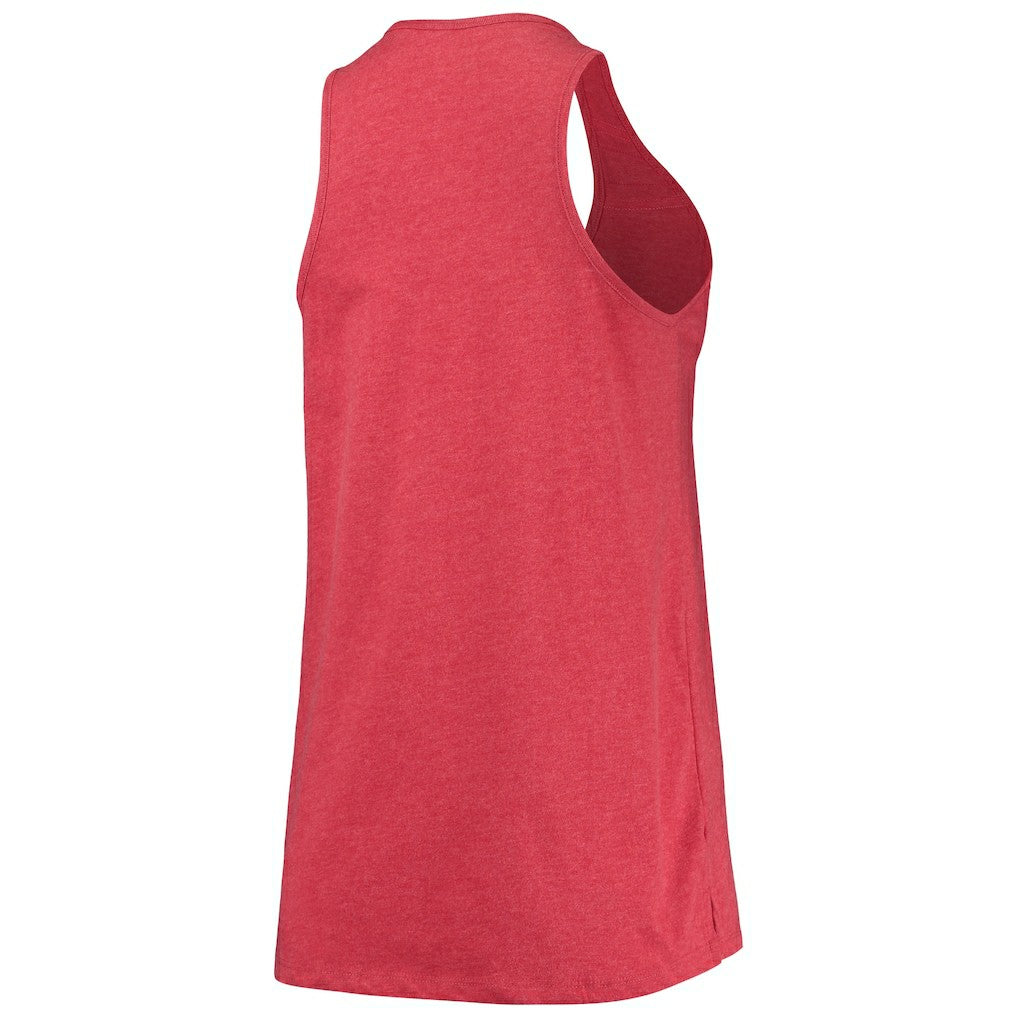 Chicago Bulls Women's Scoop-Neck Racerback Tank Top Heathered Red