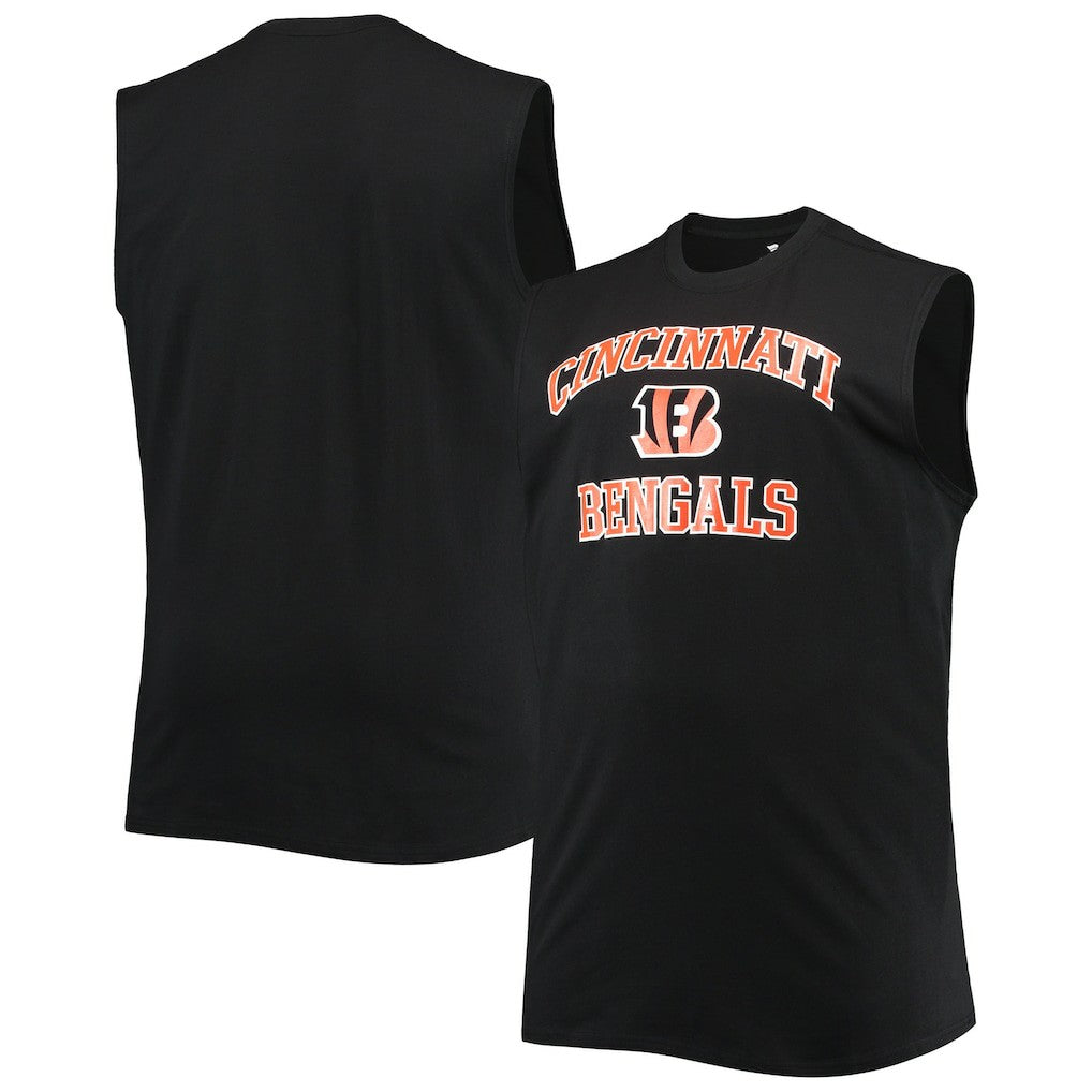 Cincinnati Bengals Big & Tall Muscle Tank Top Black