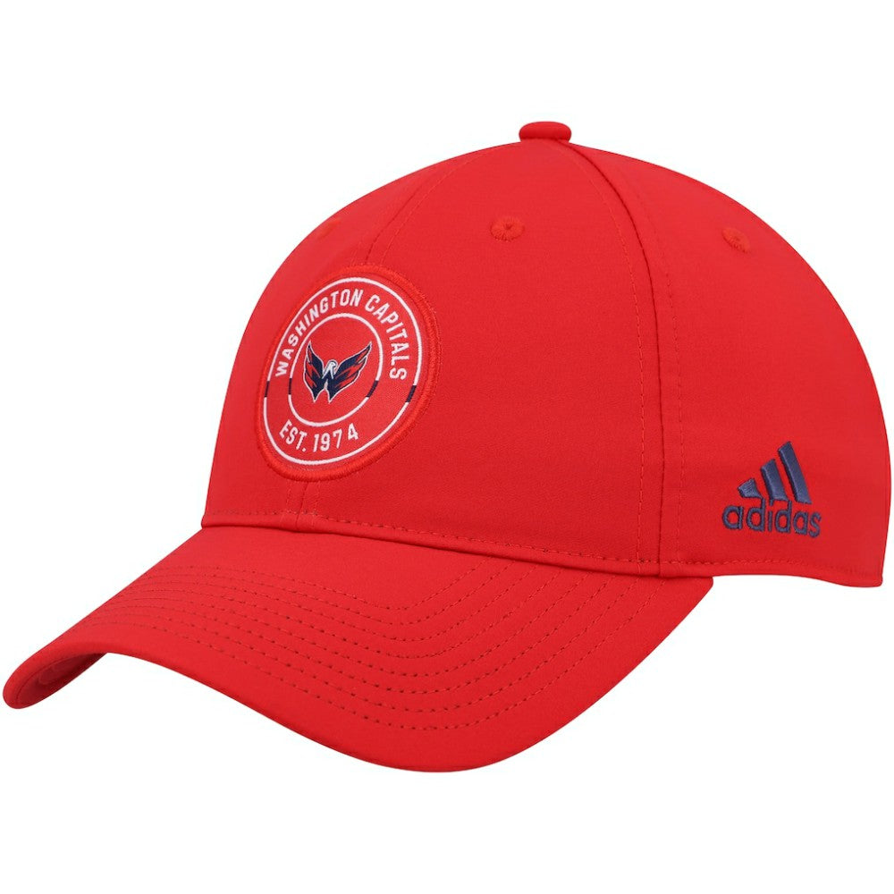 NHL Washington Capitals adidas Team Circle Slouch Adjustable Hat - Red