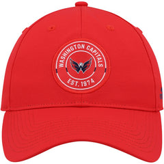 NHL Washington Capitals adidas Team Circle Slouch Adjustable Hat - Red