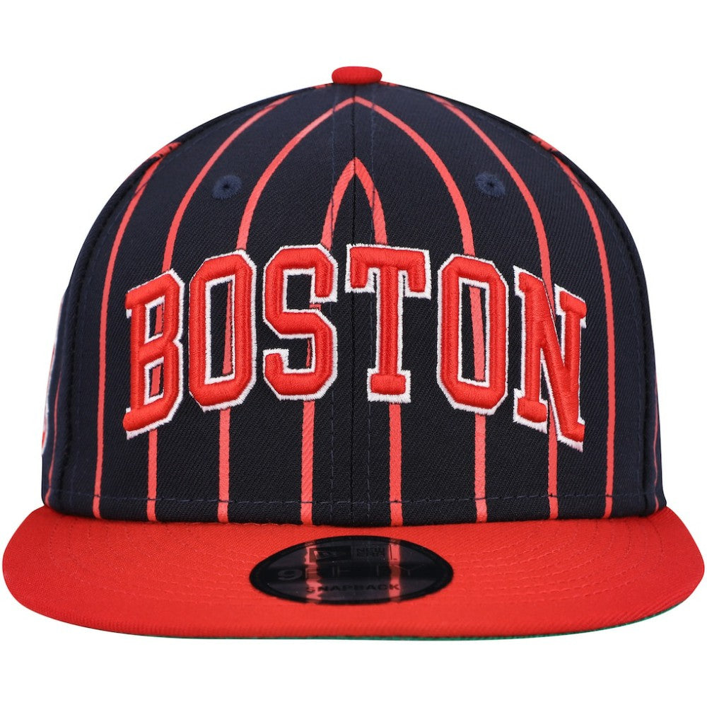 Boston Red Sox New Era City Arch 9FIFTY Snapback Hat - Navy/Red Hats