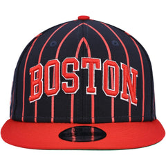 Boston Red Sox New Era City Arch 9FIFTY Snapback Hat - Navy/Red Hats