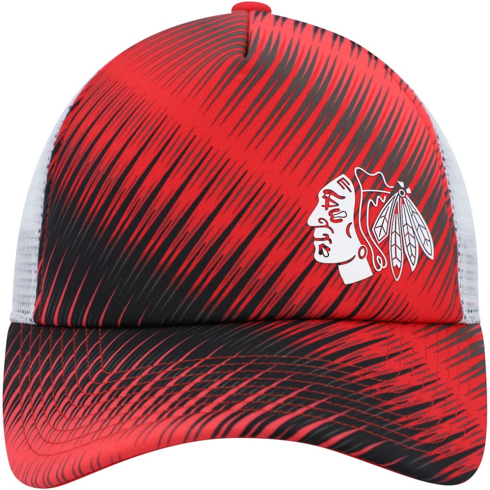 NHL Chicago Blackhawks adidas Women's Graphic Foam Trucker Snapback Hat - Red/White