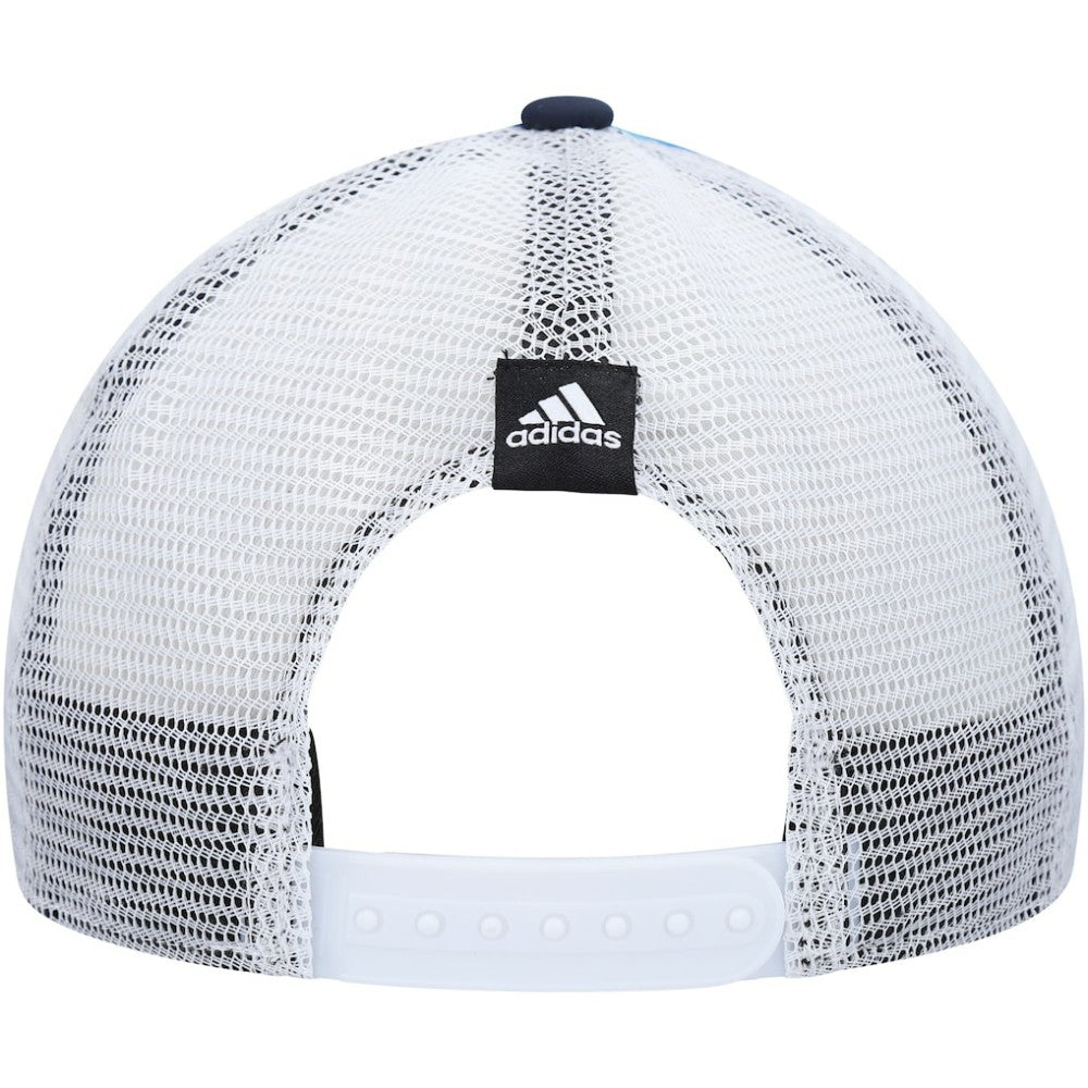 NHL Seattle Kraken adidas Women's Graphic Foam Trucker Snapback Hat - Light Blue/White