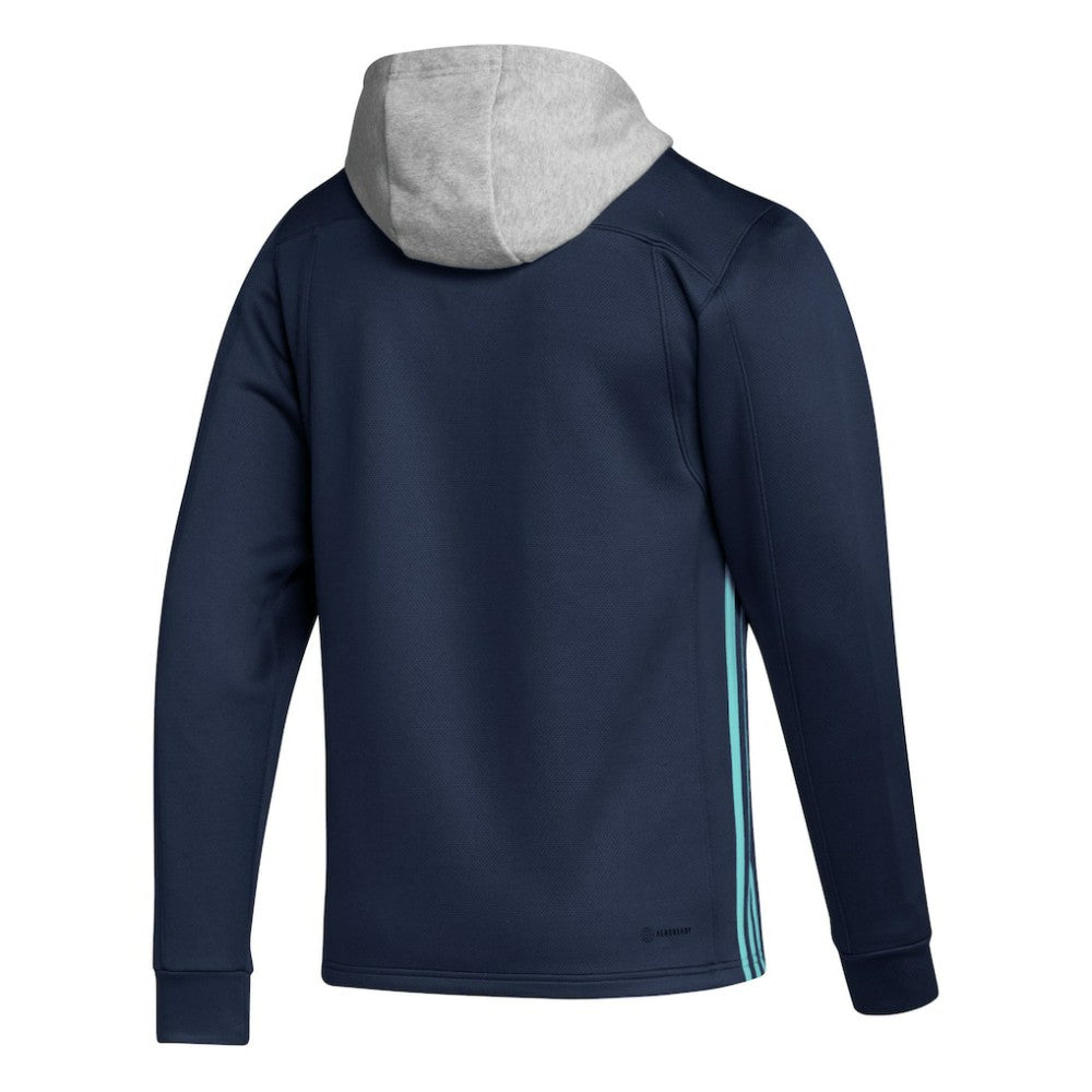 NHL Seattle Kraken adidas Skate Lace Primeblue Team Pullover Hoodie - Deep Sea Blue