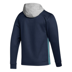 NHL Seattle Kraken adidas Skate Lace Primeblue Team Pullover Hoodie - Deep Sea Blue