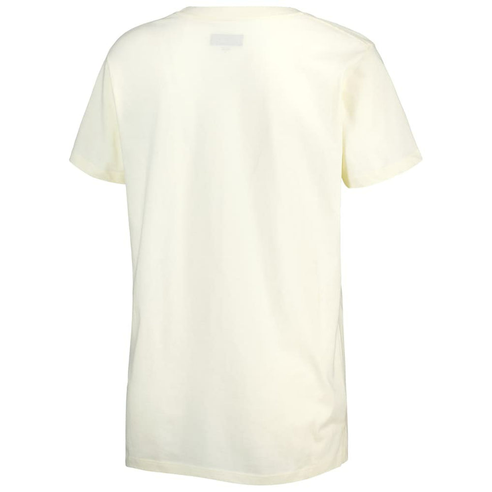 Washington Commanders New Era Women's Chrome Sideline T-Shirt Cream