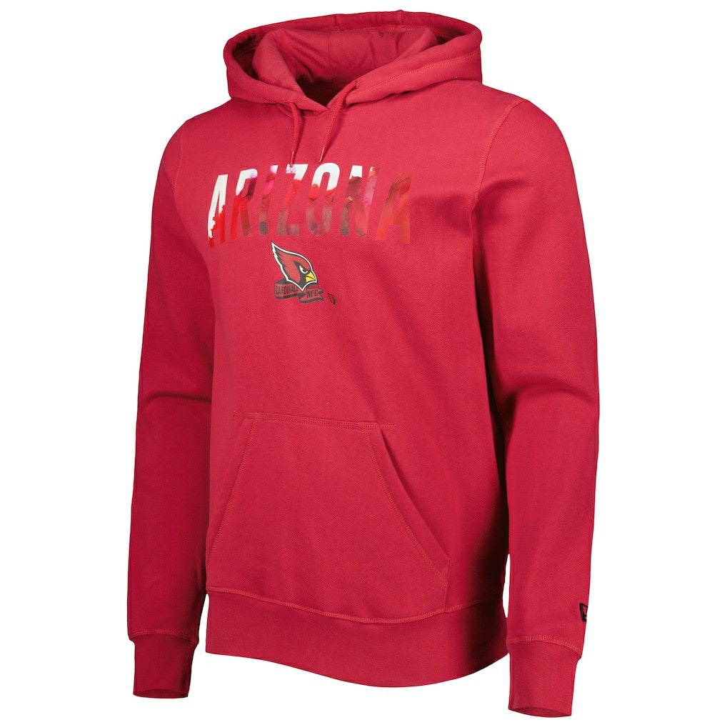 Arizona Cardinals New Era Ink Dye Pullover Hoodie Cardinal