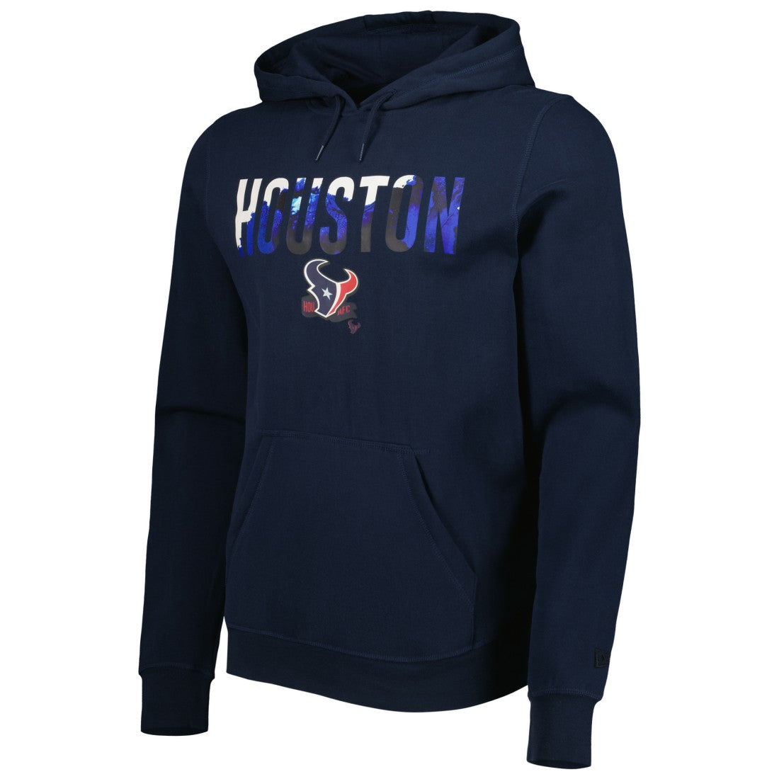 Houston Texans New Era Ink Dye Pullover Hoodie Navy