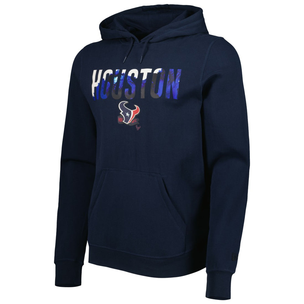 Houston Texans New Era Ink Dye Pullover Hoodie Navy