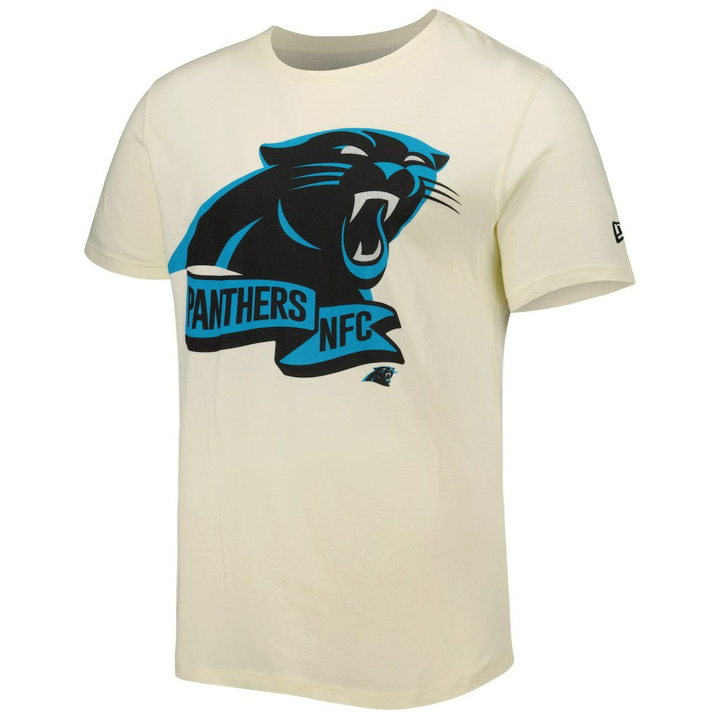 Carolina Panthers New Era Sideline Chrome T-Shirt Cream
