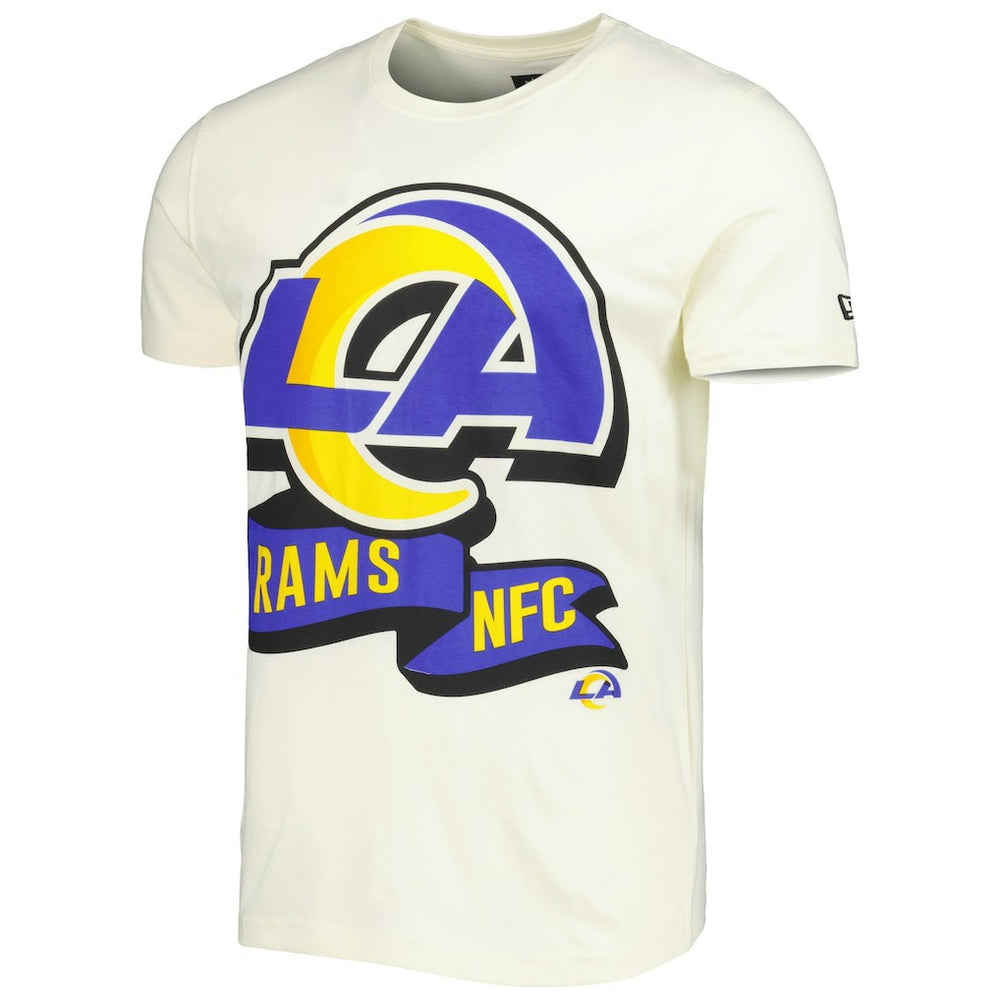 Los Angeles Rams New Era Sideline Chrome T-Shirt Cream