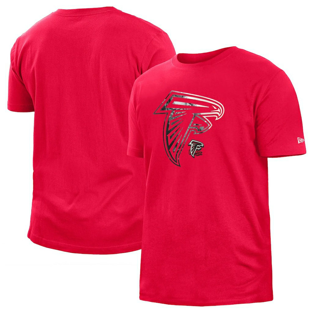 Atlanta Falcons New Era 2022 Sideline Ink Dye T-Shirt Red