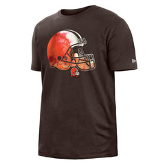 Cleveland Browns New Era 2022 Sideline Ink Dye T-Shirt Brown