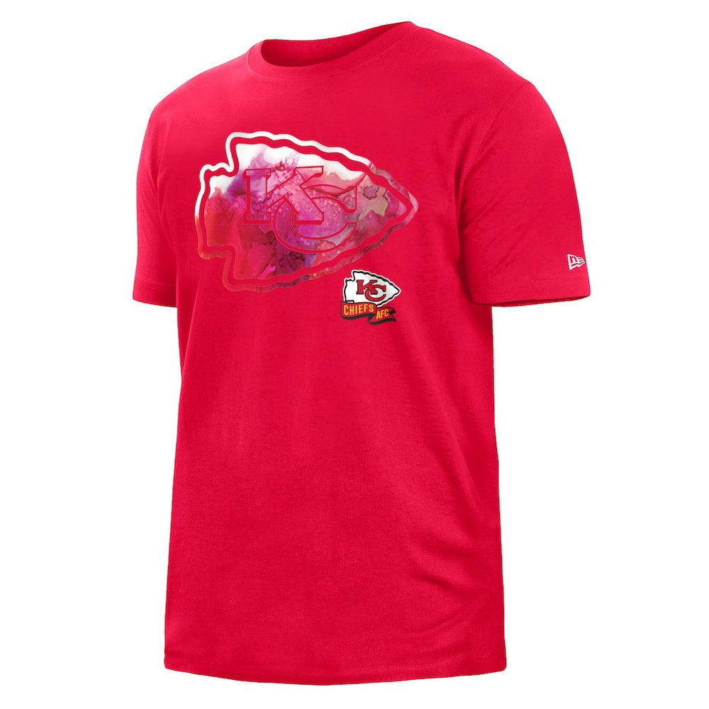 Kansas City Chiefs New Era 2022 Sideline Ink Dye T-Shirt Red