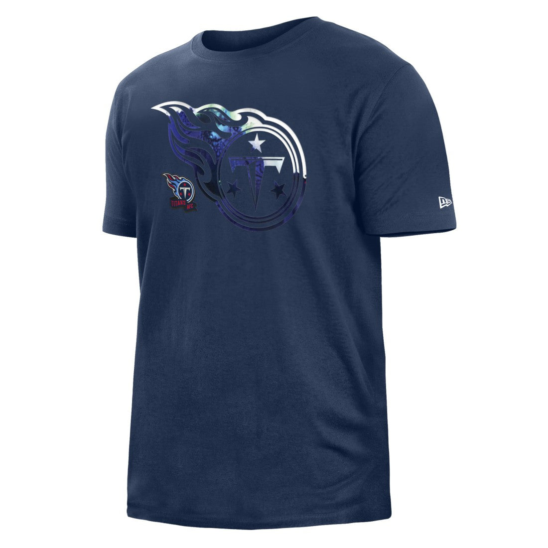 Tennessee Titans New Era 2022 Sideline Ink Dye T-Shirt Navy