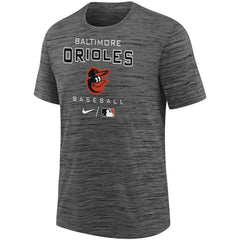Baltimore Orioles Nike Youth Authentic Collection Practice Velocity Performance T-Shirt - Charcoal T-shirts
