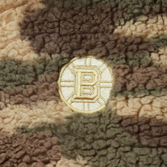 NHL Boston Bruins G-III Sports by Carl Banks Women's Sherpa Quarter-Zip Jacket - Camo