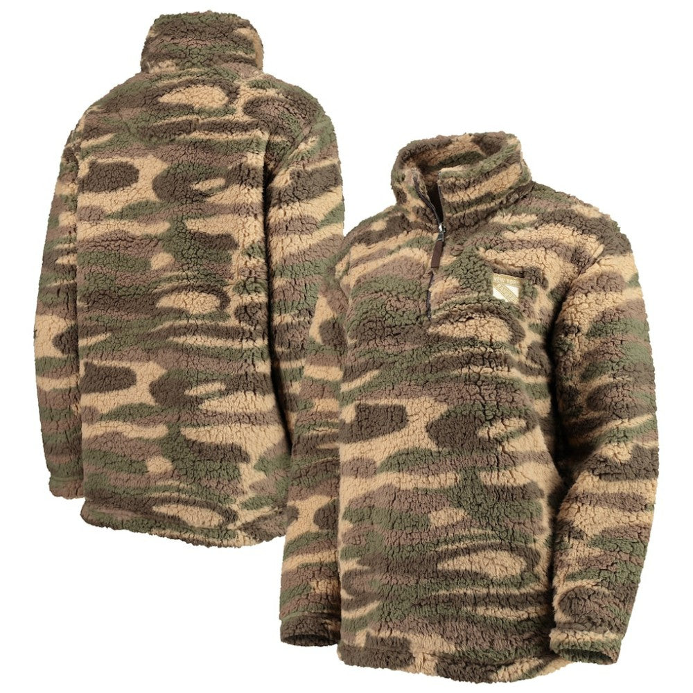NHL New York Rangers G-III Sports by Carl Banks Women's Sherpa Quarter-Zip Jacket - Camo