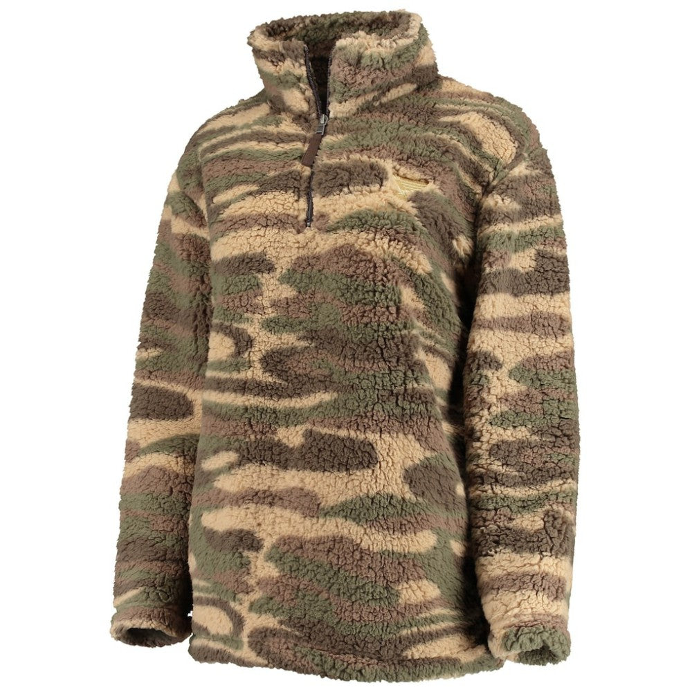 NHL St. Louis Blues G-III Sports by Carl Banks Women's Sherpa Quarter-Zip Jacket - Camo