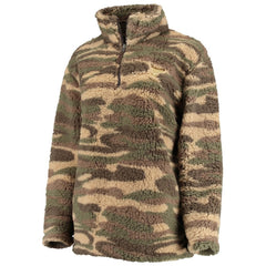 NHL St. Louis Blues G-III Sports by Carl Banks Women's Sherpa Quarter-Zip Jacket - Camo