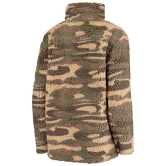 NHL St. Louis Blues G-III Sports by Carl Banks Women's Sherpa Quarter-Zip Jacket - Camo