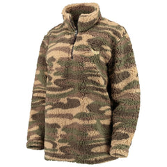 NHL Washington Capitals G-III Sports by Carl Banks Women's Sherpa Quarter-Zip Jacket - Camo