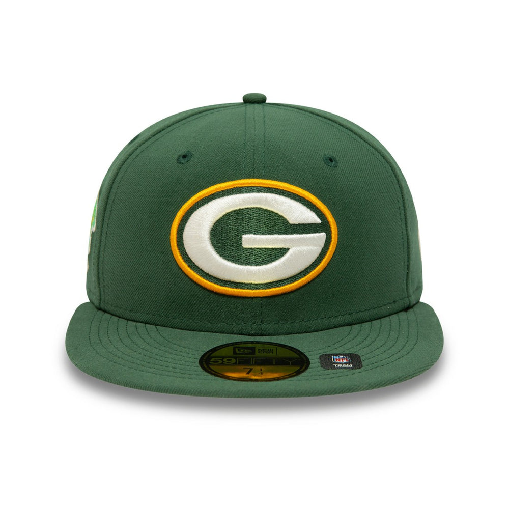Green Bay Packers New Era Super Bowl XXXI Citrus Pop 59FIFTY Fitted Hat Green