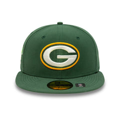 Green Bay Packers New Era Super Bowl XXXI Citrus Pop 59FIFTY Fitted Hat Green
