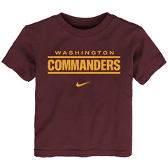 Washington Commanders Preschool Wordmark T-Shirt Burgundy