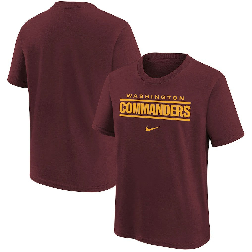 Washington Commanders Youth Wordmark T-Shirt Burgundy