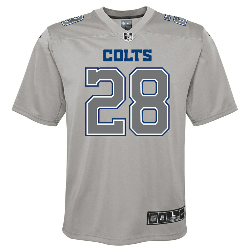 Jonathan Taylor Indianapolis Colts Youth Atmosphere Game Jersey Gray