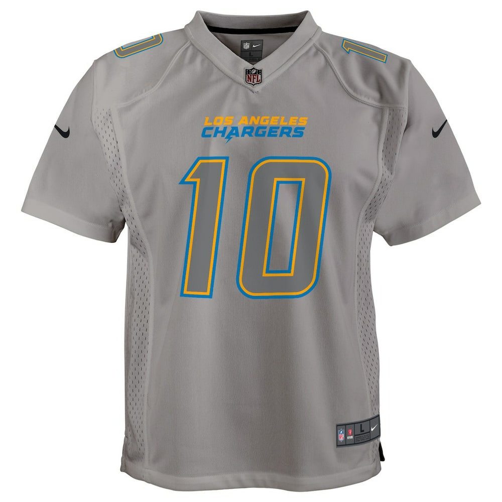 Justin Herbert Los Angeles Chargers Youth Atmosphere Game Jersey Gray