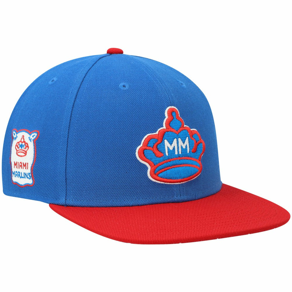 Miami Marlins '47 2021 City Connect Captain Snapback Hat - Blue Hats