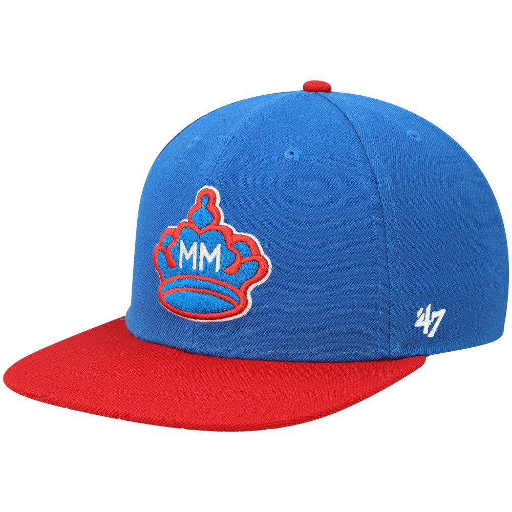 Miami Marlins '47 2021 City Connect Captain Snapback Hat - Blue Hats